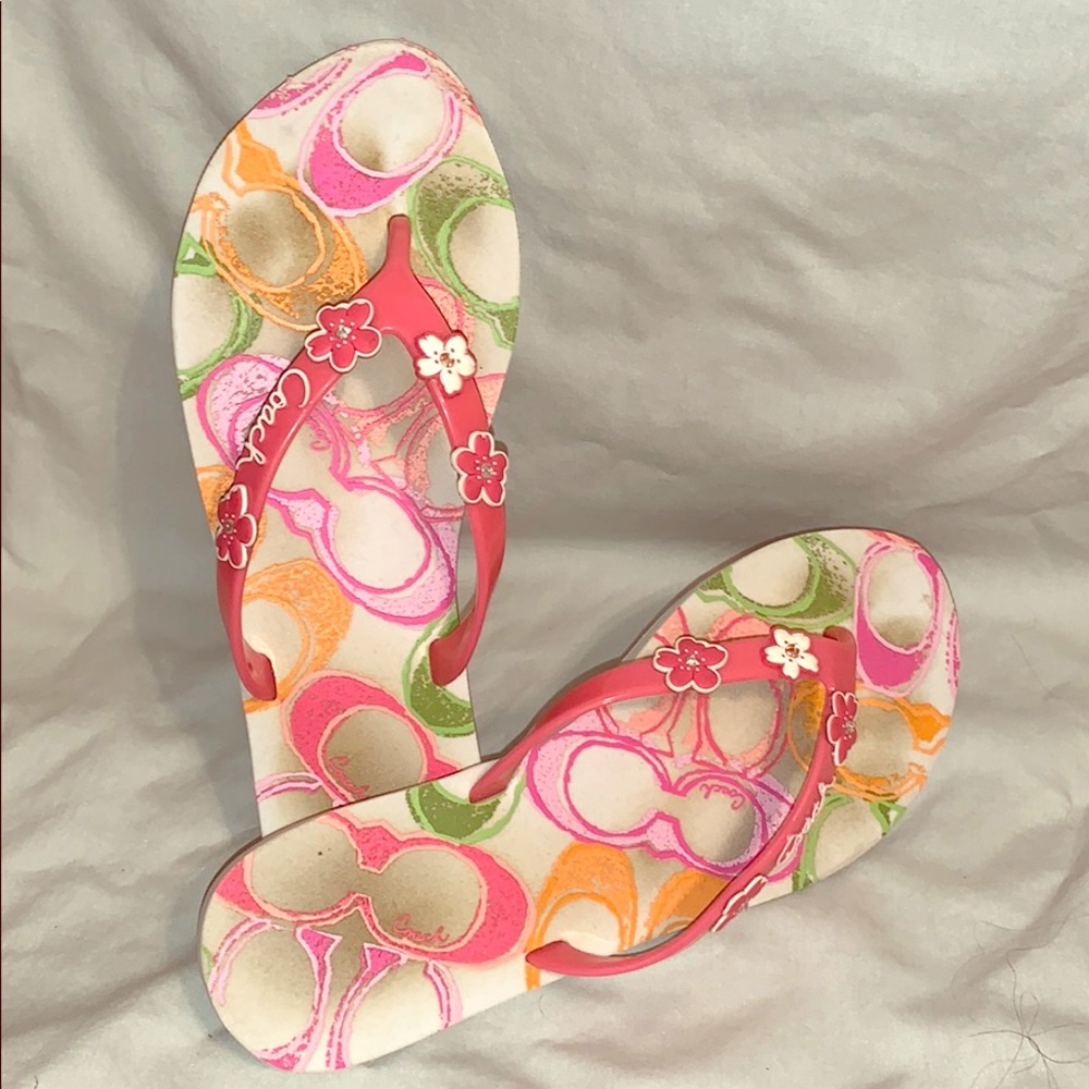 Coach Poppy Kasey Flip Flop size 8